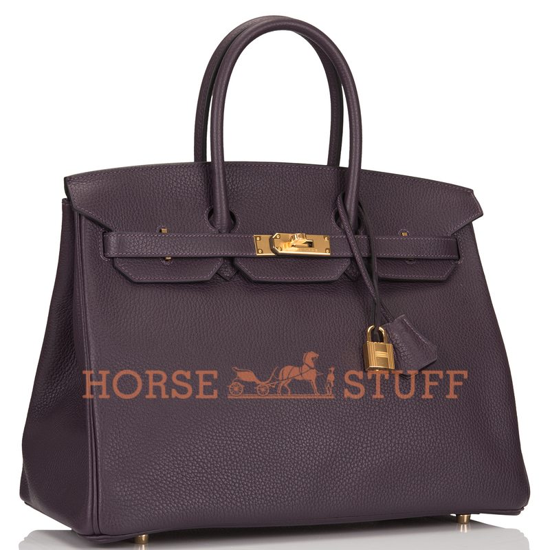 Hermès Birkin 35 Raisin Clemence GHW