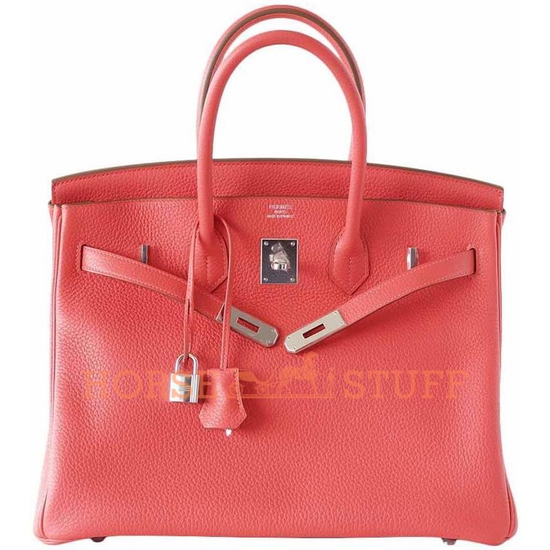 Hermès Birkin 35 Rose Jaipur Clemence PHW