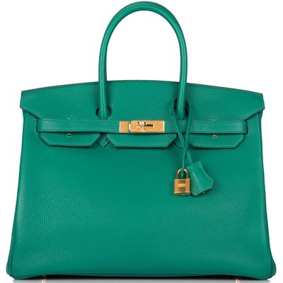 Hermès Birkin 35 Vert Vertigo Clemence GHW