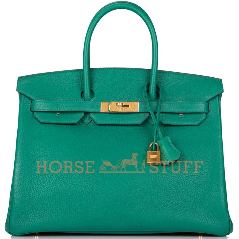 Hermès Birkin 35 Vert Vertigo Clemence GHW