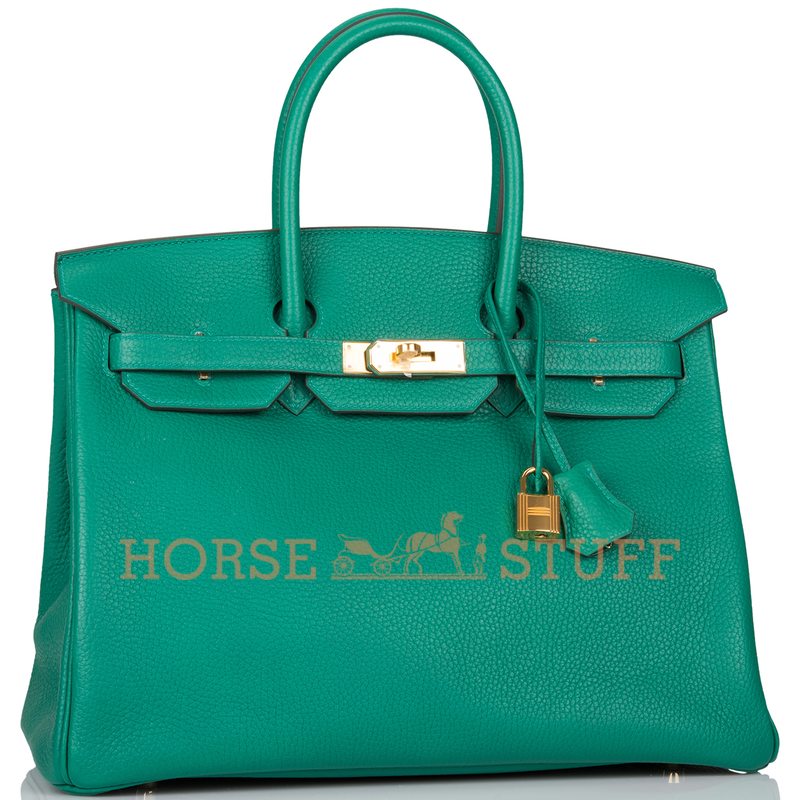 Hermès Birkin 35 Vert Vertigo Clemence GHW