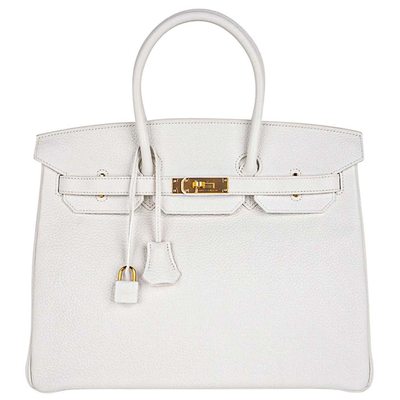 Hermès Birkin 35 White Clemence GHW