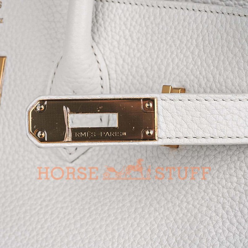 Hermès Birkin 35 White Clemence GHW