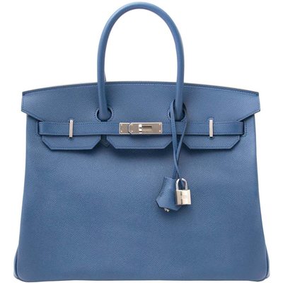 Hermès Birkin 35 Blue Agate Epsom PHW