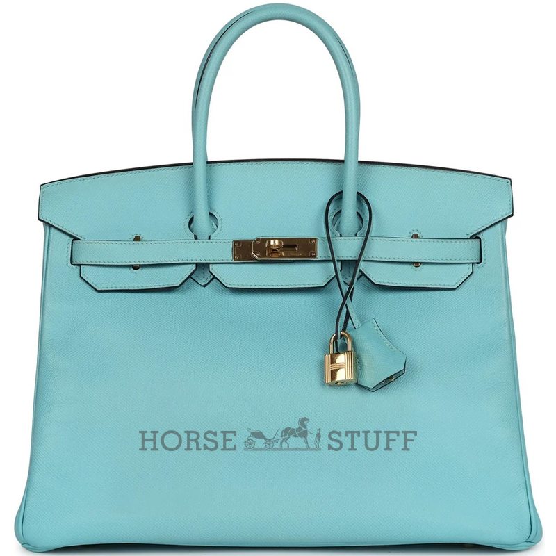 Hermès Birkin 35 Blue Atoll Epsom GHW