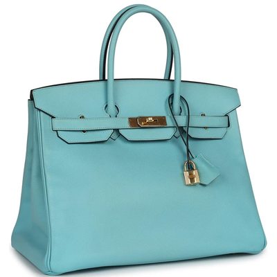 Hermès Birkin 35 Blue Atoll Epsom GHW