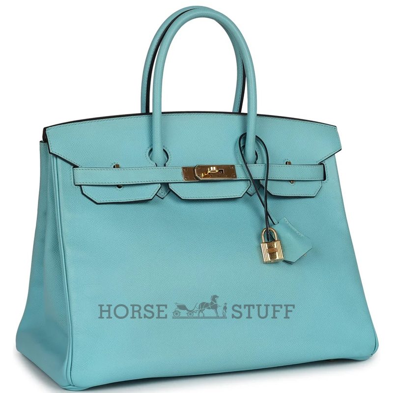 Hermès Birkin 35 Blue Atoll Epsom GHW