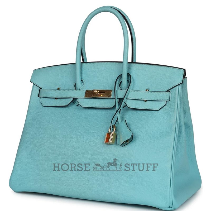 Hermès Birkin 35 Blue Atoll Epsom GHW
