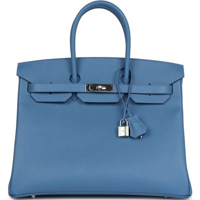 Hermès Birkin 35 Blue Azur Epsom PHW