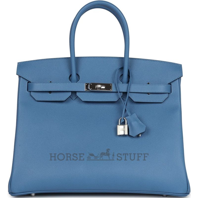 Hermès Birkin 35 Blue Azur Epsom PHW