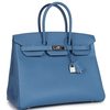 Hermès Birkin 35 Blue Azur Epsom PHW