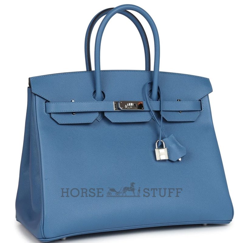 Hermès Birkin 35 Blue Azur Epsom PHW