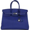 Hermès Birkin 35 Blue Electrique Epsom PHW