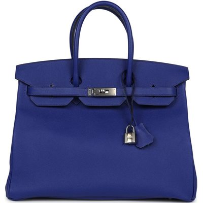 Hermès Birkin 35 Blue Electrique Epsom PHW