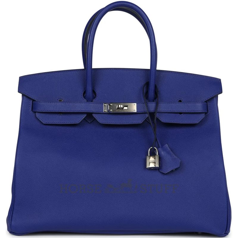 Hermès Birkin 35 Blue Electrique Epsom PHW