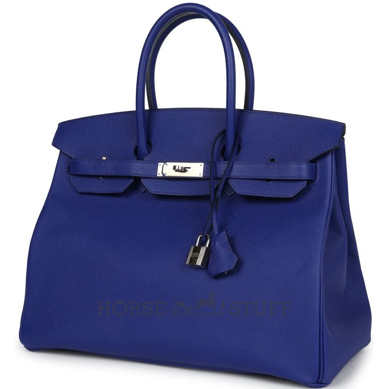Hermès Birkin 35 Blue Electrique Epsom PHW
