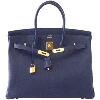 Hermès Birkin 35 Blue Sapphire Epsom GHW