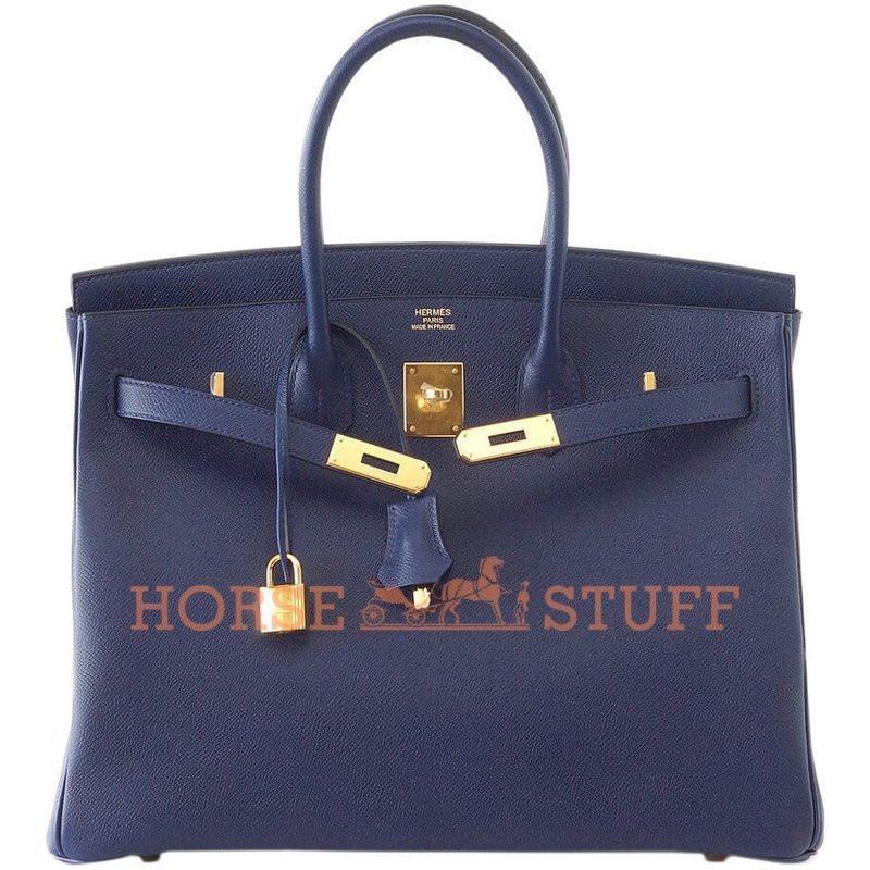 Hermès Birkin 35 Blue Sapphire Epsom GHW