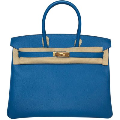 Hermès Birkin 35 Blue Zanzibar Epsom GHW