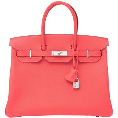 Hermès Birkin 35 Rose Jaipur Epsom PHW