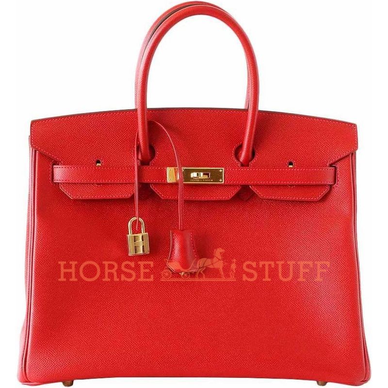 Hermès Birkin 35 Rouge Casaque Epsom GHW