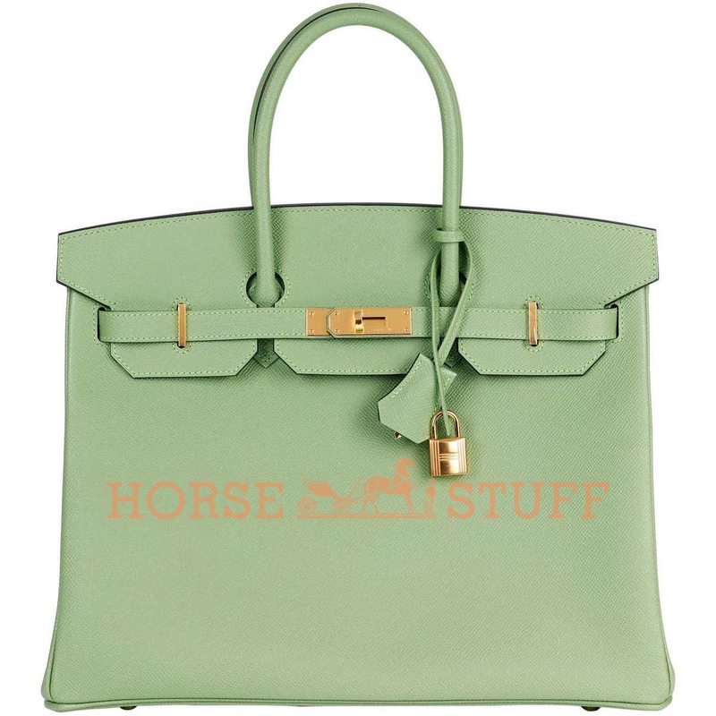 Hermès Birkin 35 Vert Criquet Epsom GHW