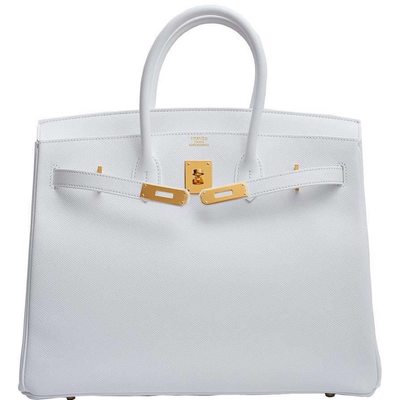 Hermès Birkin 35 White Epsom GHW