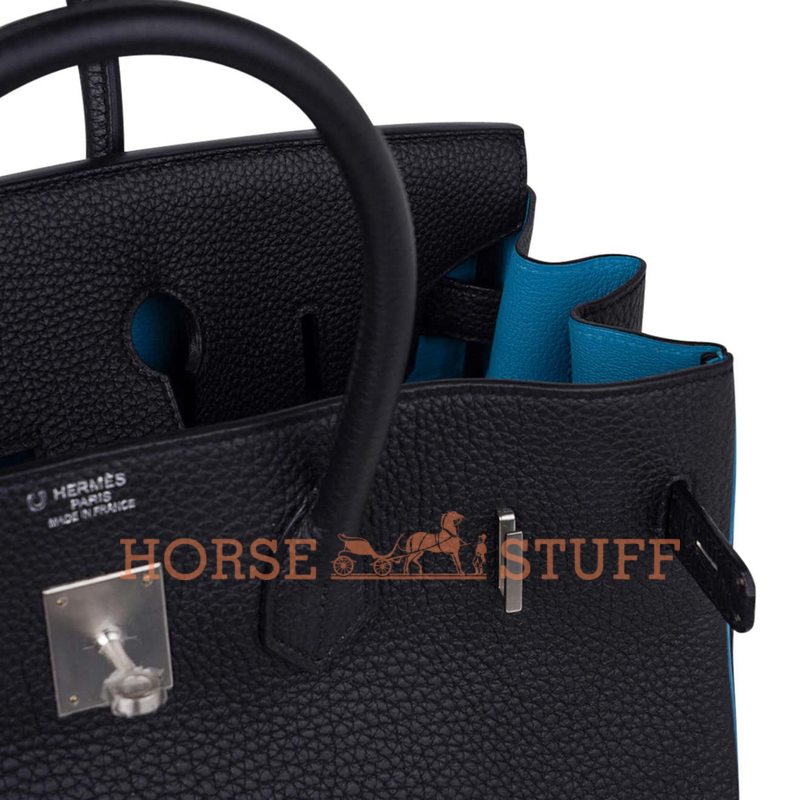 Hermès Birkin 35 Special Order HSS Black / Turquoise Togo BPHW