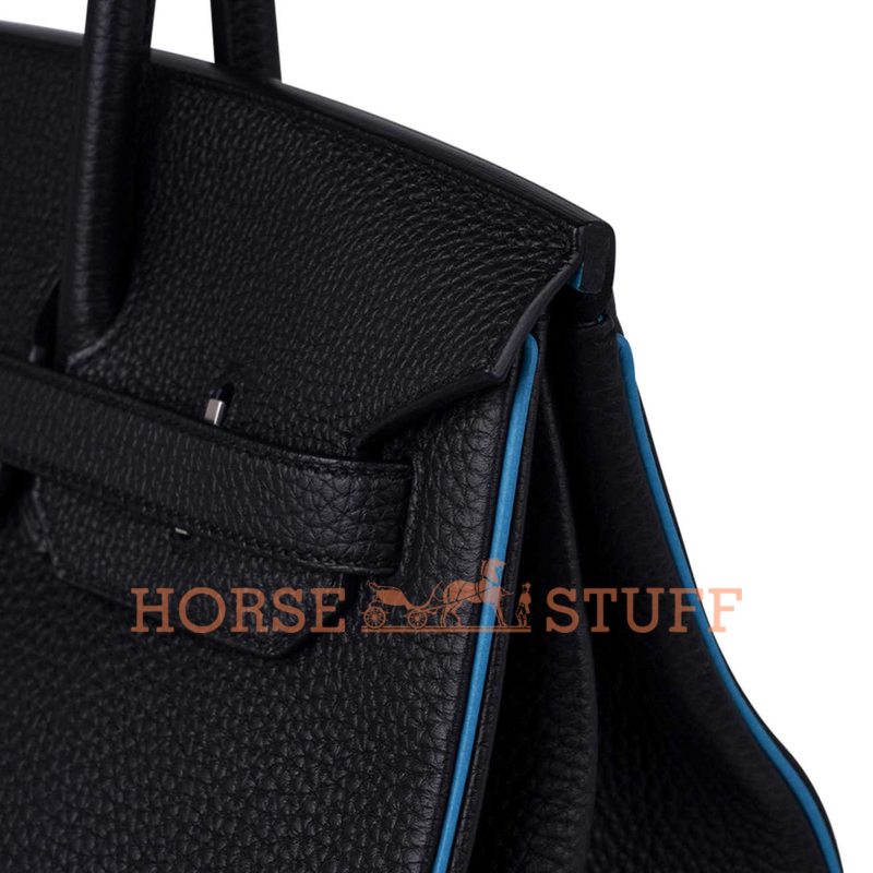 Hermès Birkin 35 Special Order HSS Black / Turquoise Togo BPHW