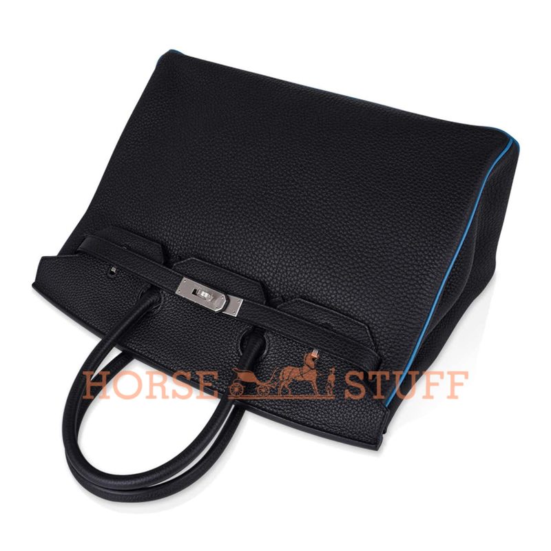 Hermès Birkin 35 Special Order HSS Black / Turquoise Togo BPHW