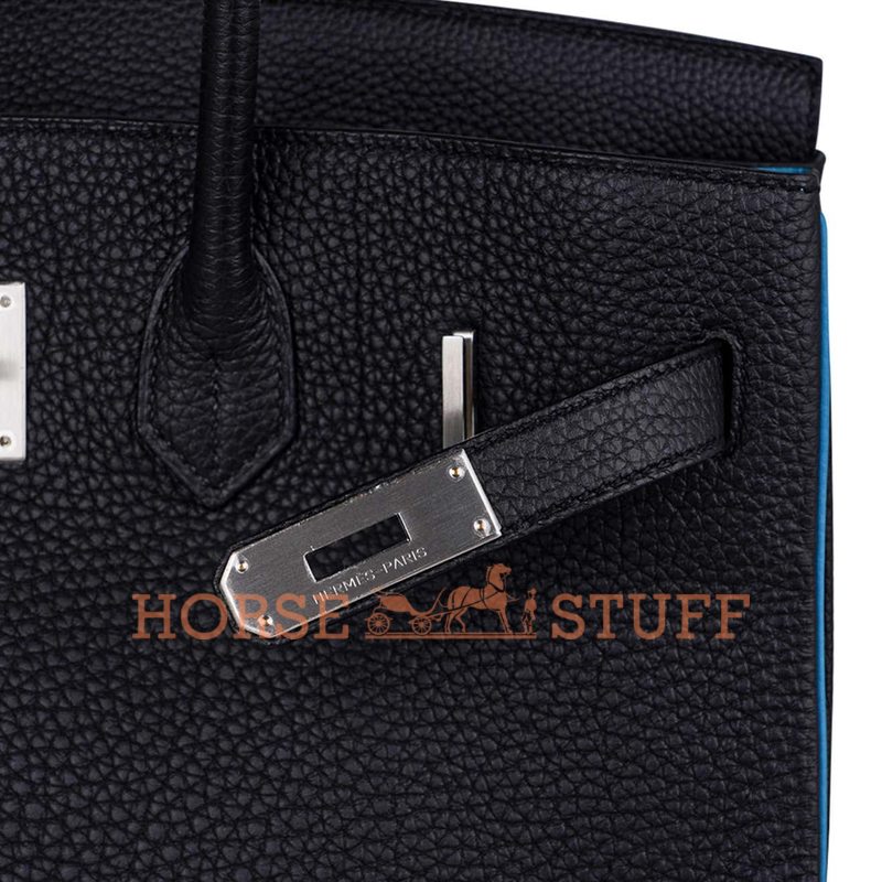 Hermès Birkin 35 Special Order HSS Black / Turquoise Togo BPHW