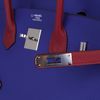 Hermès Birkin 35 Special Order HSS Blue Electrique / Rouge Grenat Togo PHW