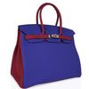 Hermès Birkin 35 Special Order HSS Blue Electrique / Rouge Grenat Togo PHW