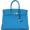 Hermès Birkin 35 Blue Zanzibar Togo PHW