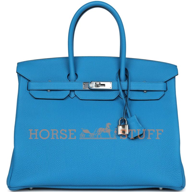 Hermès Birkin 35 Blue Zanzibar Togo PHW