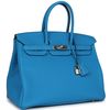 Hermès Birkin 35 Blue Zanzibar Togo PHW