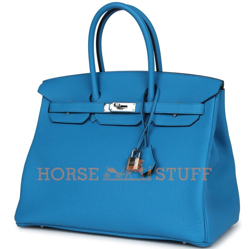 Hermès Birkin 35 Blue Zanzibar Togo PHW