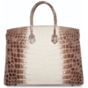 Hermès Birkin 35 Blanc Himalayan Crocodile Niloticus PHW