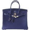 Hermès Birkin 35 Blue Iris Ostrich PHW