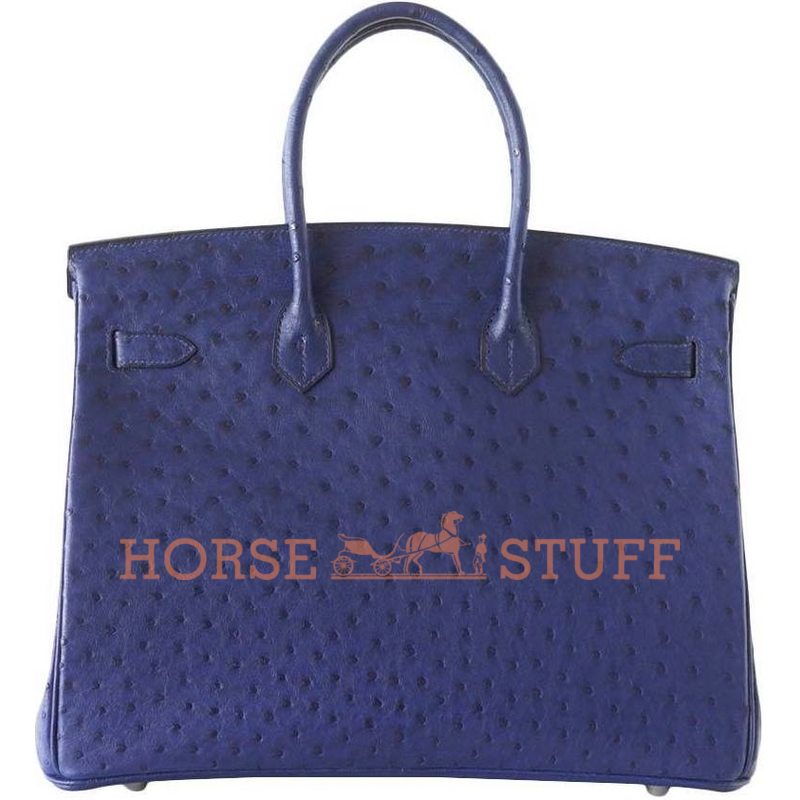 Hermès Birkin 35 Blue Iris Ostrich PHW