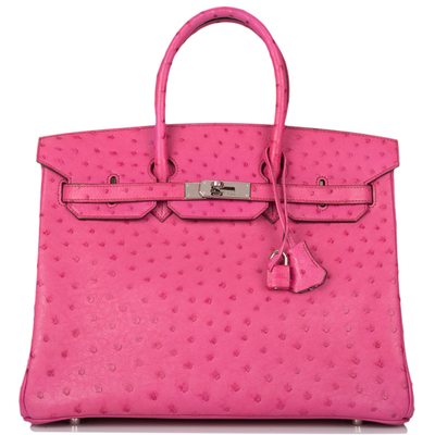 Hermès Birkin 35 Fuchsia Ostrich PHW