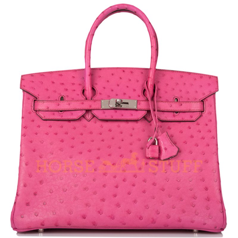 Hermès Birkin 35 Fuchsia Ostrich PHW