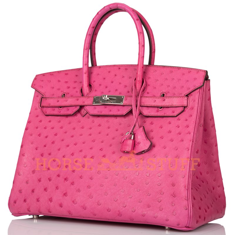 Hermès Birkin 35 Fuchsia Ostrich PHW