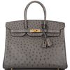 Hermès Birkin 35 Graphite Ostrich GHW