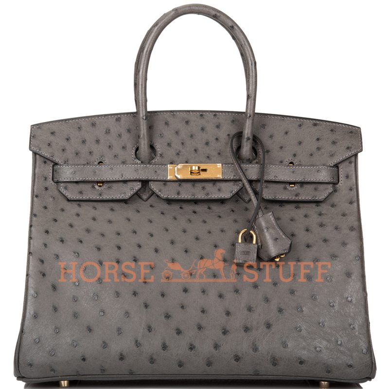 Hermès Birkin 35 Graphite Ostrich GHW