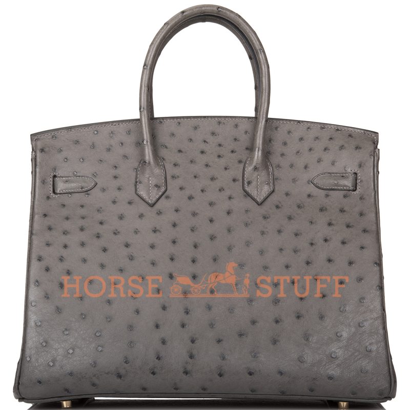 Hermès Birkin 35 Graphite Ostrich GHW