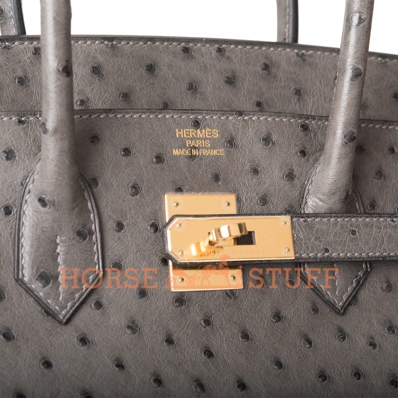 Hermès Birkin 35 Graphite Ostrich GHW