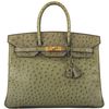 Hermès Birkin 35 Vert Olive Ostrich GHW