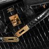 Hermès Birkin 35 Black Lisse Crocodile Porosus GHW