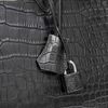 Hermès Birkin 35 Black Matte Crocodile Porosus PHW